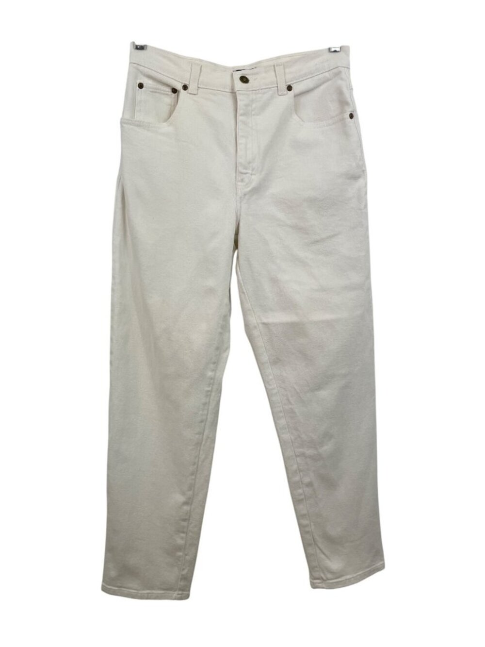 Style & Co Womens Size 8 White Denim Jeans Tapered Leg